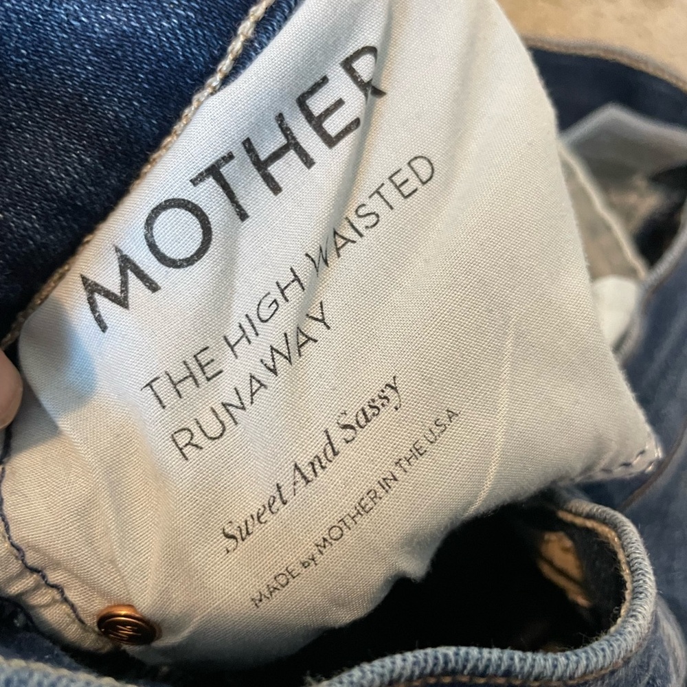 MOTHER Women's High-Rise Flare Jeans - Blue - Picture 9 of 9